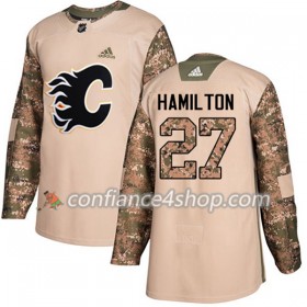 Adidas Maillot de Hockey Calgary Flames Dougie Hamilton 27 2017-2018 Camo Veterans Day Practice Authentic - Homme